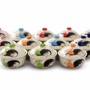 4.2" Chicken Design Covered Bowl