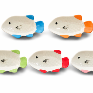 Fish shaped dipping bowl