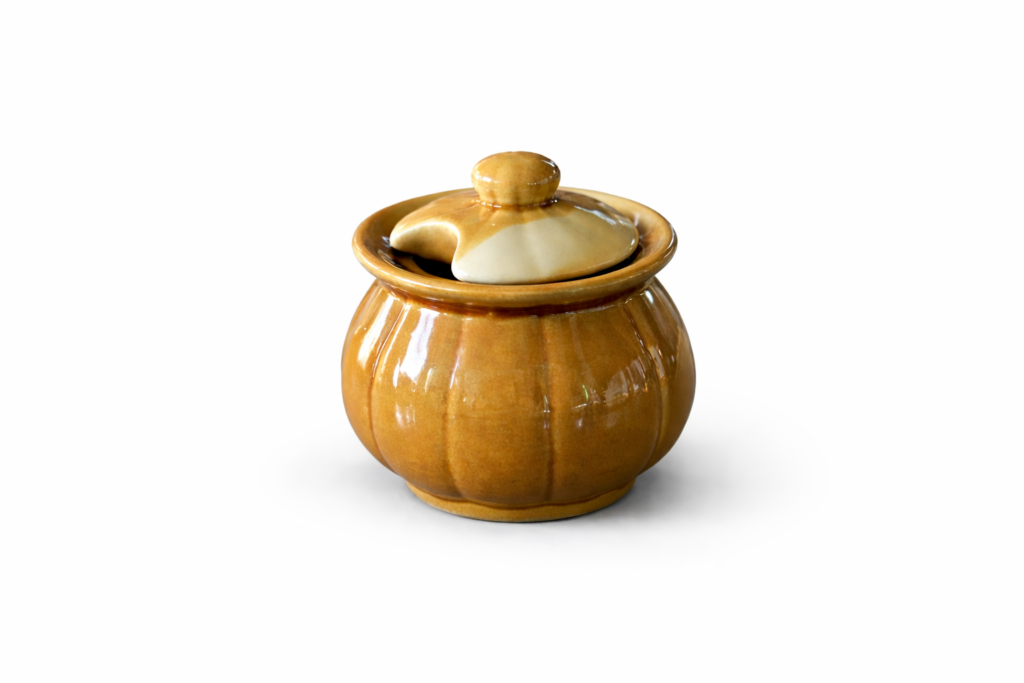 Pumskin shaped bowl